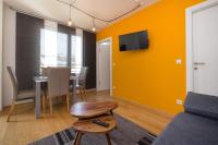 Televízia a/alebo spoločenská miestnosť v ubytovaní Vienna Stay Apartments Tabor 1020