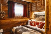 Posteľ alebo postele v izbe v ubytovaní Chalet Zugspitztraum