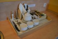 Príslušenstvo na prípravu kávy alebo čaju v ubytovaní Aparthotel Austria Suites