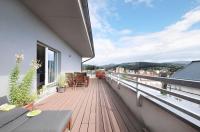 Balkón nebo terasa v ubytování Mountain Apartment Vrchlabi