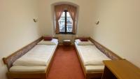Postel nebo postele na pokoji v ubytování HOTEL CHATEAU ZAMEK CEJKOVICE