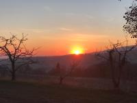 The sunrise or sunset as seen from Az apartmant or nearby