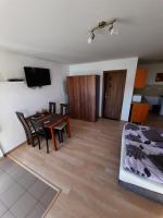 Televízia a/alebo spoločenská miestnosť v ubytovaní Apartmany Star