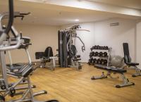 Posilňovňa alebo fitness centrum v ubytovaní Akti Beach Club