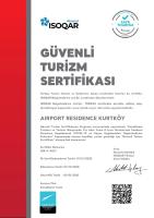 Certifikát, hodnocení, plakát nebo jiný dokument vystavený v ubytování Airport Residence