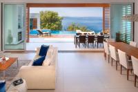 Posedenie v ubytovaní Luxury Seafront Villa Brela Pride with private heated pool at the beach in Brela - Baska Voda