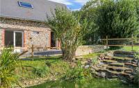 a stone house with a pond in front of it at Beautiful Home In La Meauffe With 2 Bedrooms And Wifi in La Meauffe