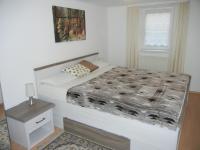 a bedroom with a bed and a window at Ferienwohnung Wacker, Apartments und Zimmer in Züschen