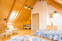 Postel nebo postele na pokoji v ubytování Vinný apartmán Rakovník