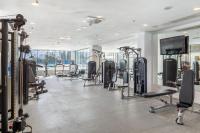 The fitness centre and/or fitness facilities at Hotel Samos