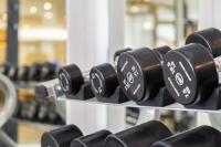 The fitness centre and/or fitness facilities at Hotel Samos