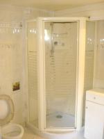 a bathroom with a shower and a toilet at Maison d&#39;une chambre a Ille sur Tet in Ille-sur-Têt