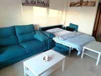 Posezení v ubytování Bright Apartment Mogán + Pool