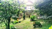 a garden in front of a house at Pousada Mama África in Conservatória
