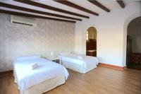 Posteľ alebo postele v izbe v ubytovaní VILLA CERCA DE LA PLAYA,PISCINA PRIVADA,BBq