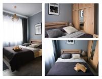 Posteľ alebo postele v izbe v ubytovaní Apartamenty France Faktura VAT