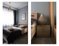 Posteľ alebo postele v izbe v ubytovaní Apartamenty France Faktura VAT