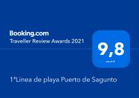 1ªLinea de playa Puerto de Sagunto tanúsítványa, márkajelzése vagy díja