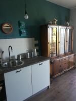 Kuchyň nebo kuchyňský kout v ubytování Apartments Tamara