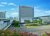a view of the convention centre of singapore from the city at PARKROYAL COLLECTION Marina Bay, Singapore in Singapore