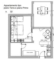 The floor plan of Residence Poggio Dei Pini