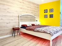 Posteľ alebo postele v izbe v ubytovaní Apartament Mercado Central
