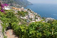 a view of the amalfi coast and the ocean at Villa Ambra Positano in Positano
