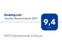 Certifikát, ocenenie alebo iný dokument vystavený v ubytovaní KATO Apartamenty Centrum