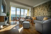 Posezení v ubytování Tsarevets panoramic apartments Veliko Tarnovo