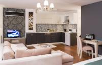 Kuchyň nebo kuchyňský kout v ubytování Turkuaz Suites Bosphorus