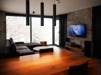 Telewizja i/lub zestaw kina domowego w obiekcie RS SUITES PRESTIGE Racławickie 10 "best view" HOME & SPA