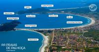 a map of puerto princesa palawan and its islands at Casa na praia da Pinheira in Palhoça