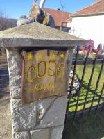 a sign on top of a stone box with the words case mercury at Apartmani Mali Raj Rudnik in Rudnik