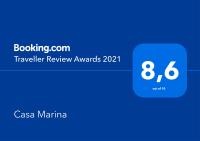 Certifikát, hodnocení, plakát nebo jiný dokument vystavený v ubytování Casa Marina