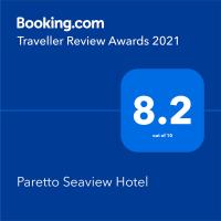 a screenshot of a phone with the number at Paretto Seaview Hotel in Pantai Cenang
