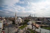 a view of a city with a mosque at World Heritage Center Hotel in Istanbul