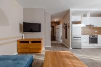 Kuchyň nebo kuchyňský kout v ubytování Resort Apartamenty Klifowa Rewal 41