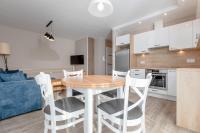 Kuchyň nebo kuchyňský kout v ubytování Resort Apartamenty Klifowa Rewal 41