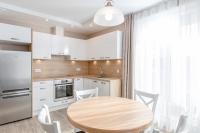 Kuchyň nebo kuchyňský kout v ubytování Resort Apartamenty Klifowa Rewal 41