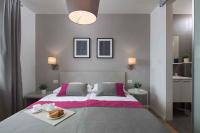 Posteľ alebo postele v izbe v ubytovaní Apartment Rabac 19