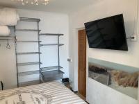 Cama o camas de una habitaci&oacute;n en Villa Magaly T4 &agrave; 50 m de la plage de Valras centre