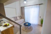 A seating area at Aelia Seaside Luxury Suites