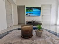 Televízia a/alebo spoločenská miestnosť v ubytovaní Apartment Sara