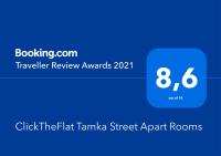 Certifikát, ocenenie alebo iný dokument vystavený v ubytovaní ClickTheFlat Tamka Street Apart Rooms