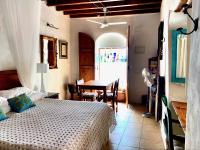 Posteľ alebo postele v izbe v ubytovaní CASA DEL PATIO ÁRABE Casas Vejer Debra