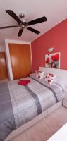 Postel nebo postele na pokoji v ubytování BELLA CASA - Helle Wohnung in Strandnähe