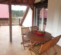 Balkón alebo terasa v ubytovaní Apartament Stara Leśniczówka