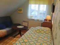 Postel nebo postele na pokoji v ubytování Kullerkupu Hostel