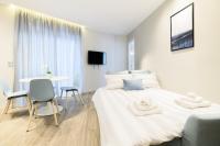 Posteľ alebo postele v izbe v ubytovaní A15 Premium appartment up to 4ppl next to Parthenon!