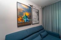 Posedenie v ubytovaní Bright and Blue 3city Apartment with Balcony in Gdynia by Noclegi Renters